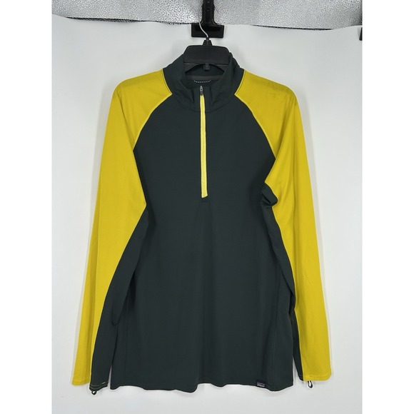 Patagonia Lightweight Baselayer Midweight Capilene Neon 1/4 Zip‎ 45570 Large - Picture 1 of 12